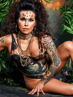 Foxxy jungle fever Amazing Foxxy stripping in jungle.
