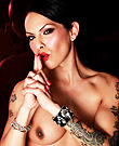 Foxxy white shirt Smoking hot TS Foxxy strips and poses. 